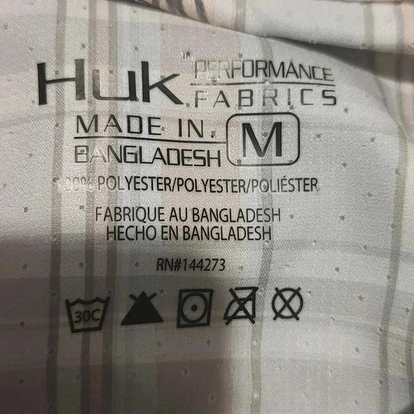 Huk Tide Point Plaid Long Sleeve Shirt - Seashell Pink  - Picture 3 of 4